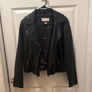 Michael Black Leather Jacket